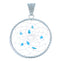 Navajo Sterling Silver And Turquoise Dream Catcher Pendant SX109733
