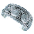 Navajo Scalloped Leaf Sterling Silver Cuff Bracelet SX110412