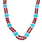 Coral Turquoise Sterling Silver Navajo Indian Bead Necklace RX111005