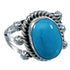 Navajo Indian Sterling Silver And Turquoise Ring