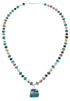 Sterling Silver Multicolor Bead Necklace SX112409