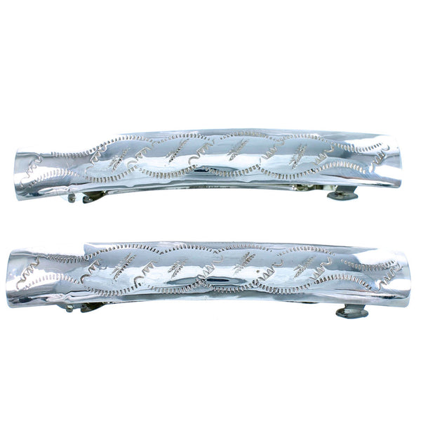 Sterling Silver Native American Hair Barrettes SX113938