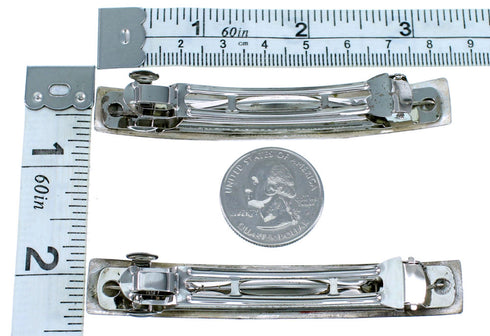 Sterling Silver Native American Hair Barrettes SX113938