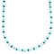 Sterling Silver Turquoise Howlite Bead Necklace RX114218