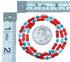 Turquoise And Coral Authentic Sterling Silver Bead Necklace LX114587