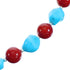 Southwest Sterling Silver Turquoise And Coral Bead Necklace SX115155