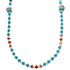Multicolor And Sterling Silver Bead Necklace SX115338