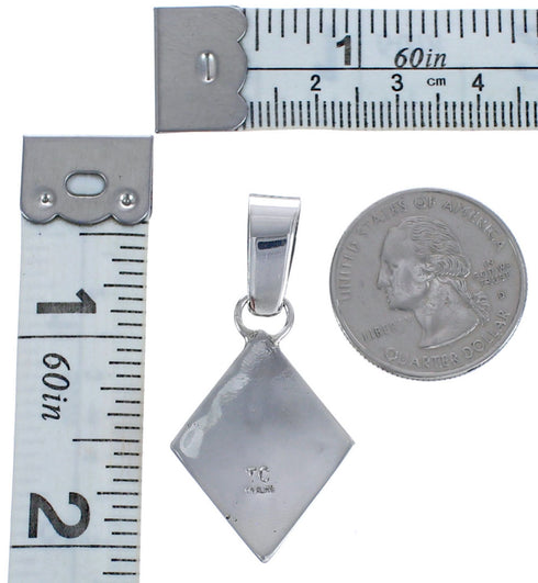 Native American Authentic Sterling Silver Pendant BX119404
