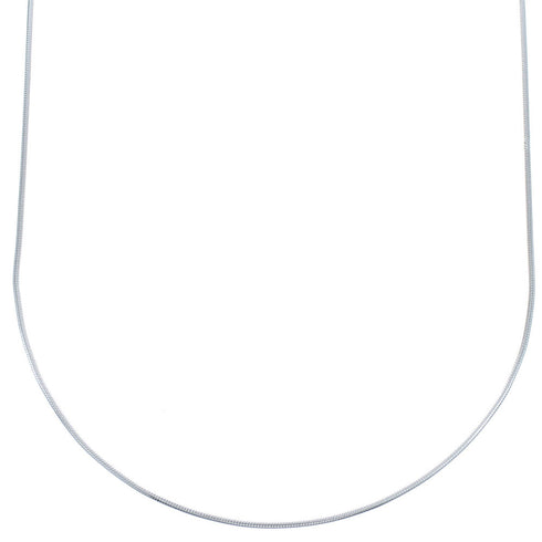 Sterling Silver Italian Snake Chain 18" Necklace JX120886