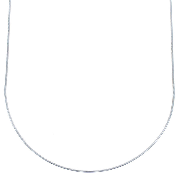 Sterling Silver Italian Snake Chain 18" Necklace JX120886