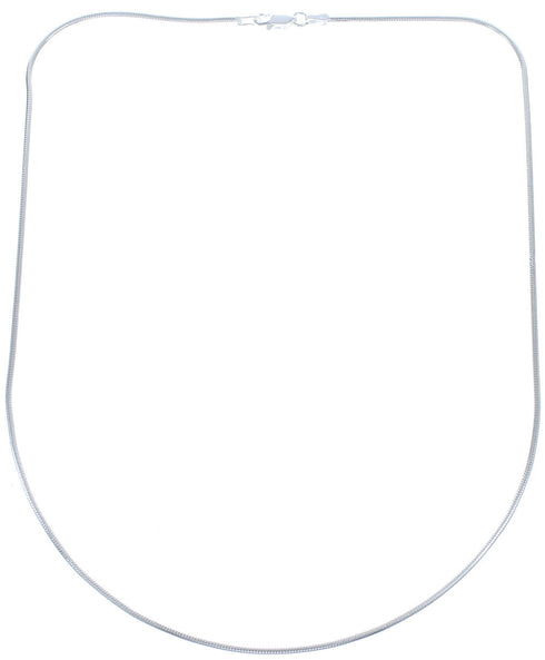 Sterling Silver Italian Snake Chain 18" Necklace JX120886