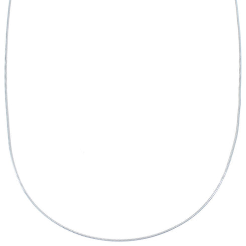 Authentic Sterling Silver Italian Snake Chain 18" Necklace JX120890