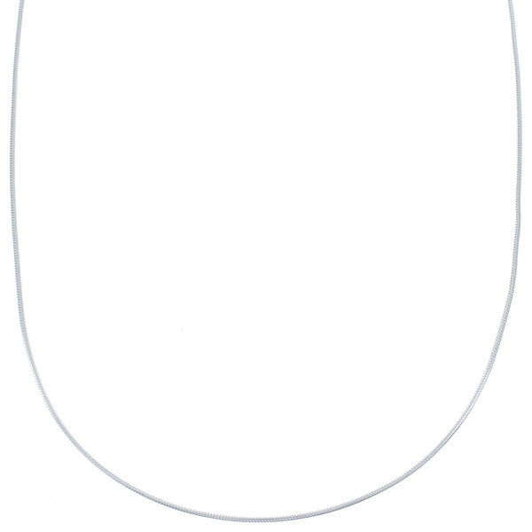 Authentic Sterling Silver Italian Snake Chain 18" Necklace JX120890