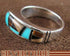 Turquoise Tiger Eye Multicolor Sterling Silver Ring Size 6-1/2 HS35554