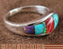 Sterling Silver Turquoise Multicolor Jewelry Ring Size 6-3/4 RS37239