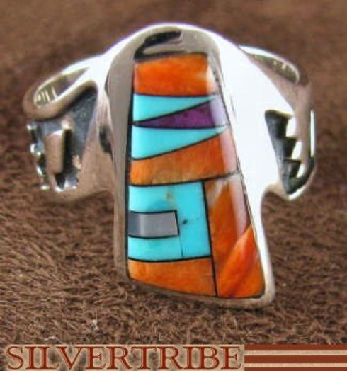 Multicolor Genuine Sterling Silver Ring Size 6-1/4 AS37270