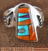 Multicolor Genuine Sterling Silver Ring Size 6-1/4 AS37270