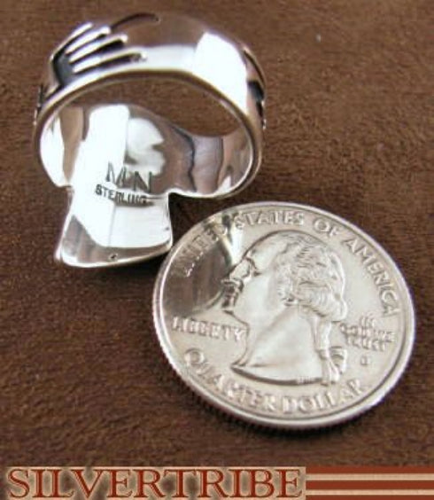 Oyster Shell Multicolor Silver Jewelry Ring Size 7-1/2 AS37281