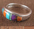 Turquoise Multicolor Sterling Silver Ring Size 5-3/4 Jewelry AS38923