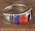 Oyster Shell Multicolor Silver Jewelry Ring Size 7-1/2 RS38575