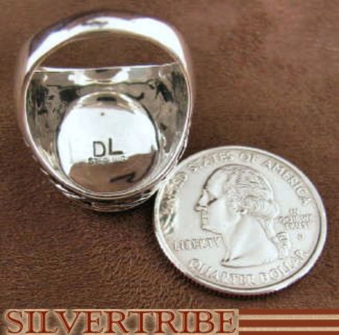 Multicolor Inlay And Sterling Silver Ring Size 9-3/4 DS43686