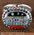 Multicolor Native American Design Silver Ring Size 6-1/4 RS46244