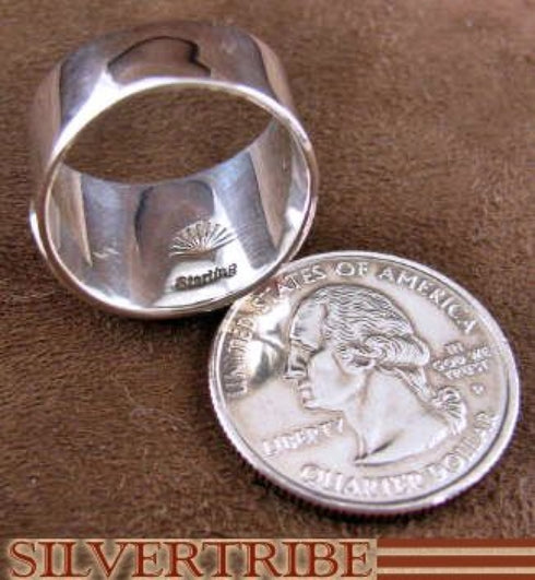 Multicolor Authentic Sterling Silver Jewelry Ring Size 8-1/4 RS46939