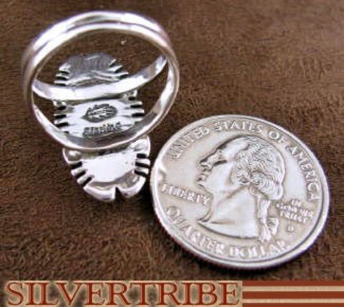 Sterling Silver And Multicolor Ring Size 6-3/4 DS47085