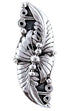 Southwest Sterling Silver Leaf Ring