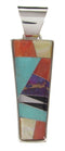 Southwest Multicolor Sterling Silver Jewelry Pendant YS59826