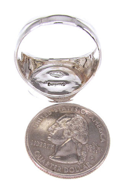 Native American Pueblo Or Village Design Ring Size 12-1/2 AW67226