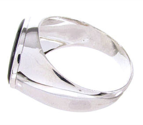 Native American Village Design Silver Ring Size 10-3/4 AW67241