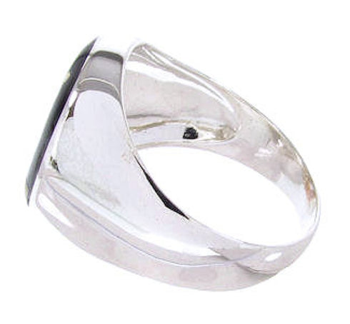 Multicolor Silver Native American Design Ring Size 10-1/2 YS67005