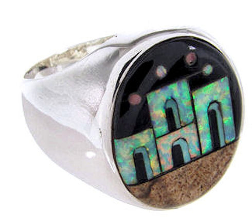 Multicolor Jewelry Native American Design Ring Size 12-1/4 YS67019