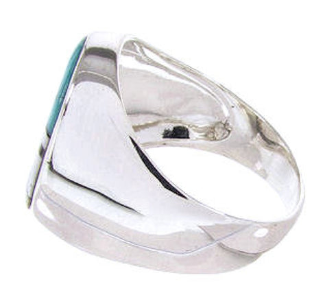 Native American Design Multicolor Silver Ring Size 11-1/4 YS67047