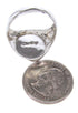 Native American Design Jewelry Multicolor Ring Size 9-1/2 YS67058