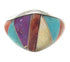 Southwestern Inlay Multicolor Sterling Silver Ring Size 6-3/4 YS58492