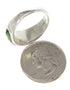 Southwestern Sterling Silver Multicolor Inlay Ring Size 8-3/4 PS60542