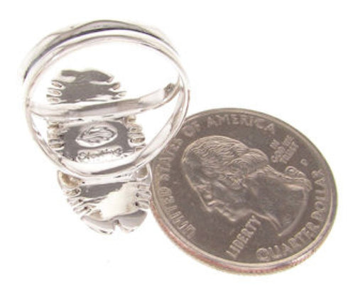 Multicolor Inlay Sterling Silver Ring Size 6-1/2 XS57165