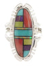 Inlay Multicolor Southwest Ring Size 6-3/4 XS57173