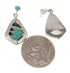Multicolor Inlay Post Earrings Sterling Silver Jewelry IS59001