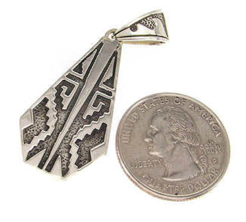 Turquoise Inlay and Sterling Silver Reversible Pendant IS58610