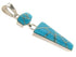 Turquoise Sterling Silver Southwest Slide Pendant OS58422