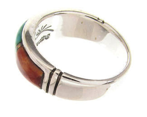 Sterling Silver Multicolor Southwestern Ring Size 5-3/4 PS57715