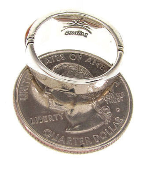 Sterling Silver Multicolor Southwestern Ring Size 5-3/4 PS57715