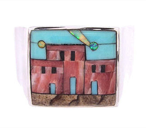 Multicolor Native American Design Jewelry Ring Size 10-1/4 YS66893