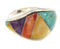 Sterling Silver Multicolor Southwest Ring Size 7-3/4 CS59581