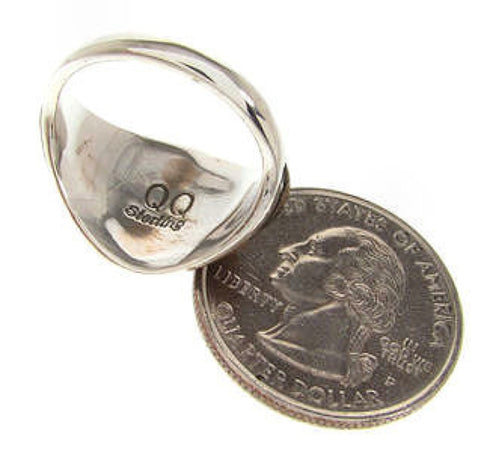 Southwest Multicolor Sterling Silver Jewelry Size 7-3/4 CS59499