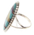 Southwest Sterling Silver Multicolor Jewelry Ring Size 6-3/4 YS59207