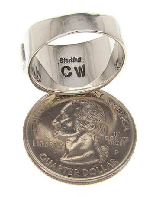 Southwest Genuine Sterling Silver Multicolor Ring Size 7-1/4 AW68006